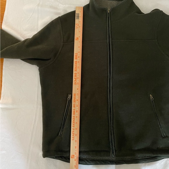 Vintage LL BEAN Mens Fleece Jacket XL Full Zip Hunter Green Outdoors Hiking - Picture 9 of 11